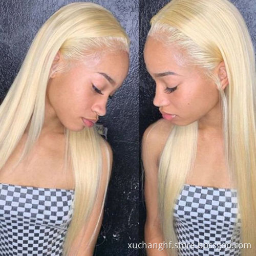Wholesale Pre-plucked 13x4 13x6 613 Lace Front Wig Human Hair ,613 Hd Lace Frontal Wig,Blonde 613 Full Lace Wig Human Hair